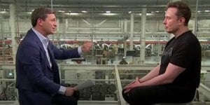 Ілон Маск дав інтерв'ю Девіду Фаберу (Фото:CNBC)