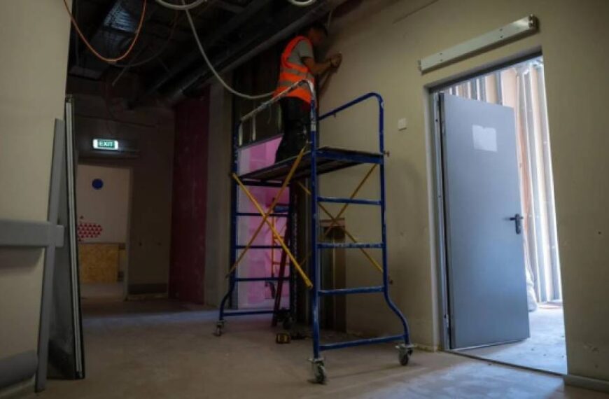 В лікувально-діагностичному корпусі «Охматдиту» завершили частину внутрішніх робіт