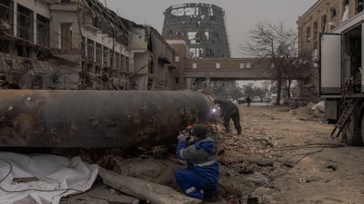 Київська Дарницька теплоелектроцентраль: відновлення після руйнувань у процесі