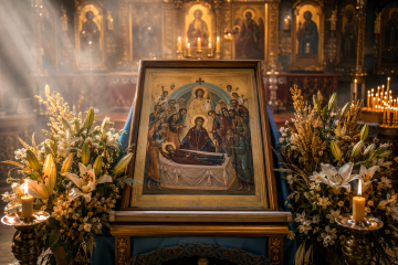 Успіння Пресвятої Богородиці: ікона в храмі
