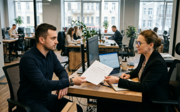 Звільнення з роботи. Фото: згенероване ШІ