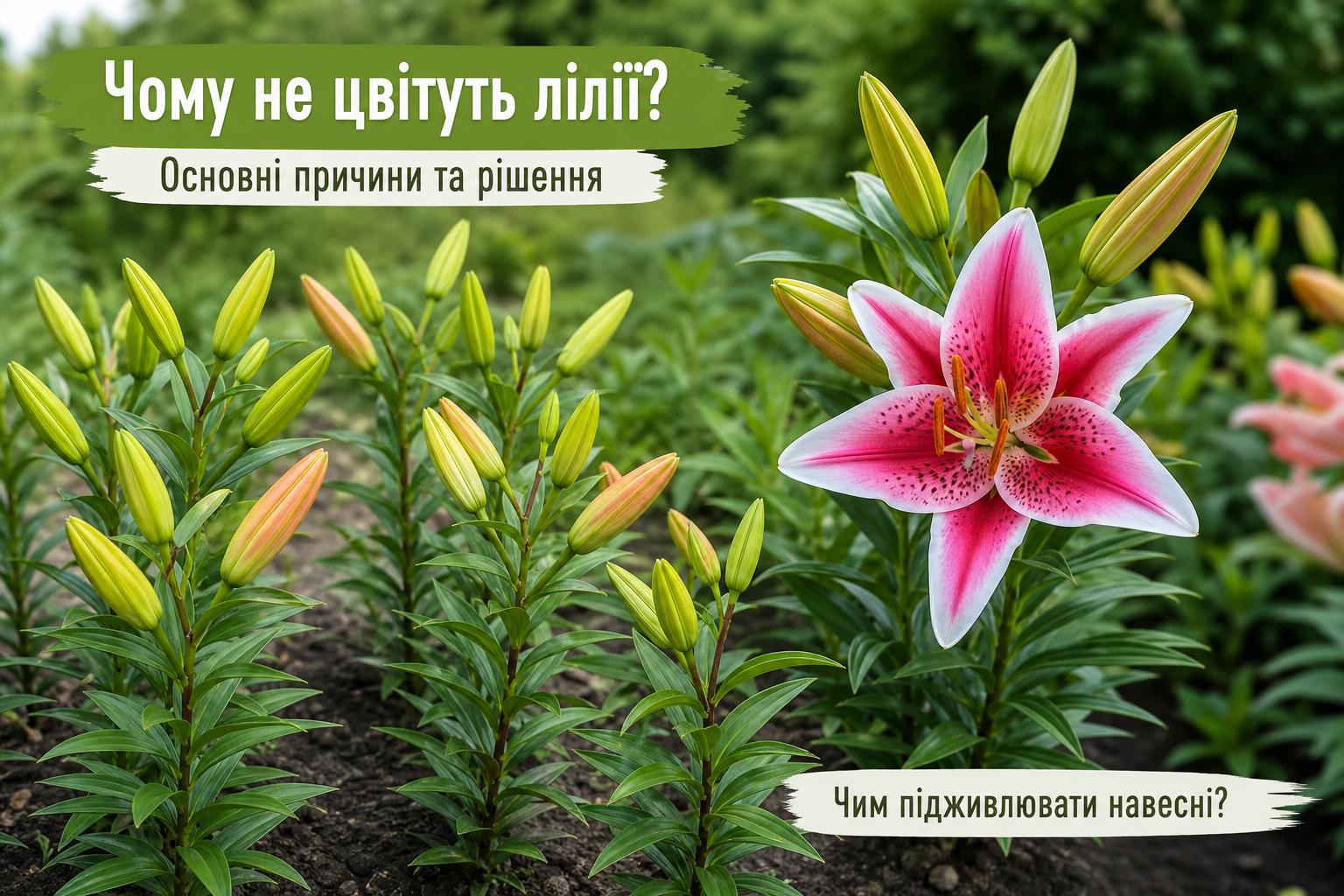 Чому не цвітуть лілії, що робити, основні причини. Проблеми з живленням: чим підживлювати лілії навесні для пишного цвітіння