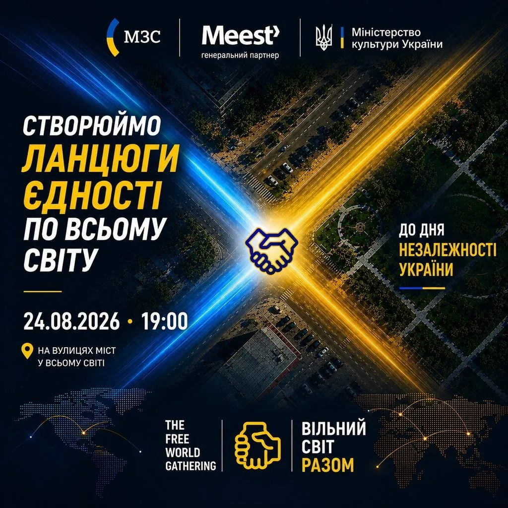 "Ланцюг Єдності" по всьому світу.