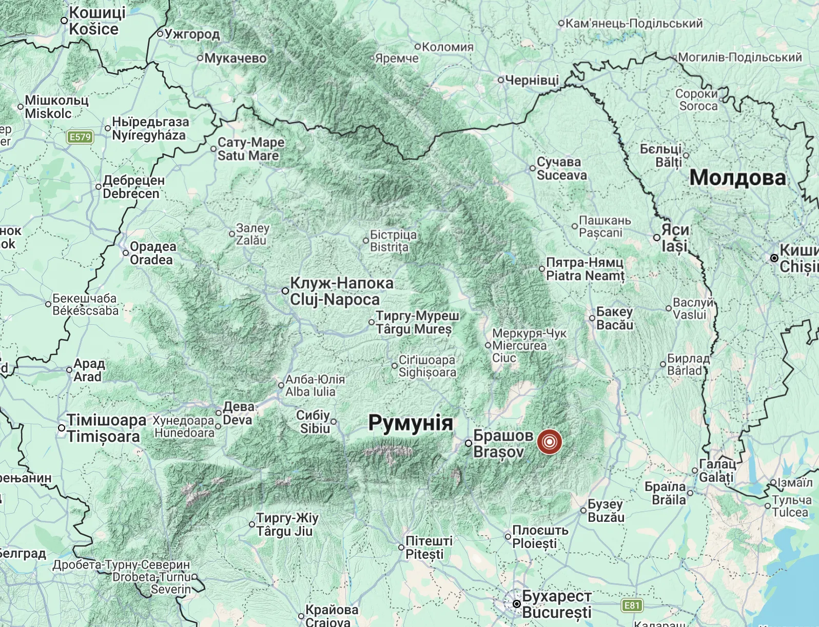Землетрус у Румунії.