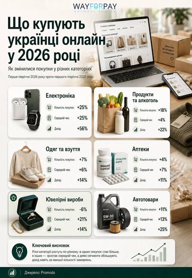 Що українці купують онлайн та скільки витрачають (інфографіка)