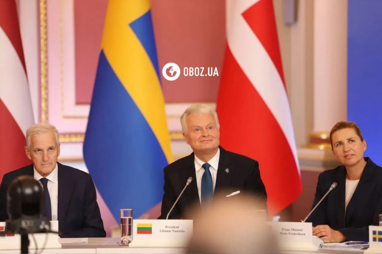 Йонас Гар Стере, Гітанас Науседа та Метте Фредеріксен