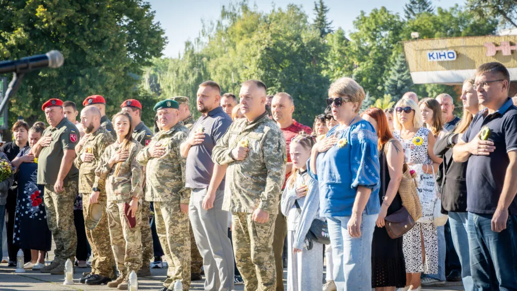 У Житомирі вшанували пам'ять полеглих захисників.