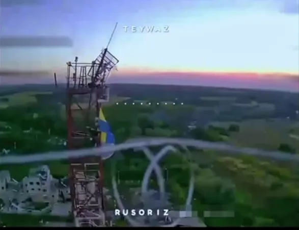 Український прапор у Курській області РФ
