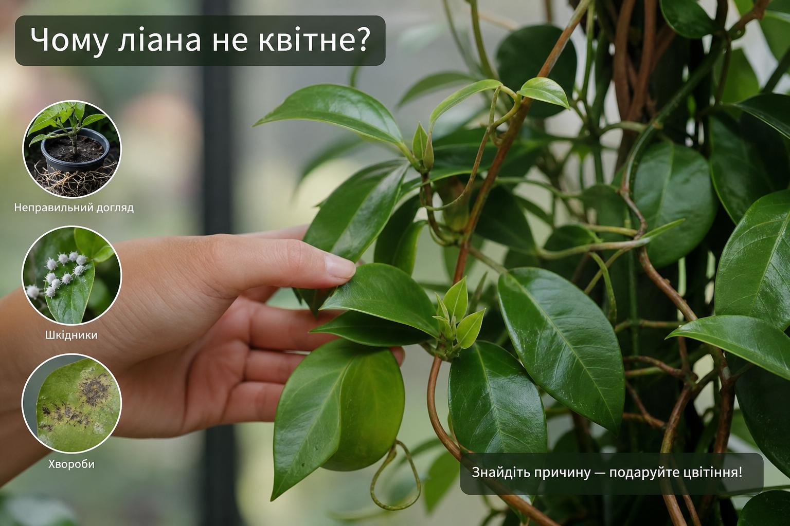 Чому ліана відмовляється квітнути, що робити, основні причини. Шкідники і хвороби — коли вони підривають цвітіння