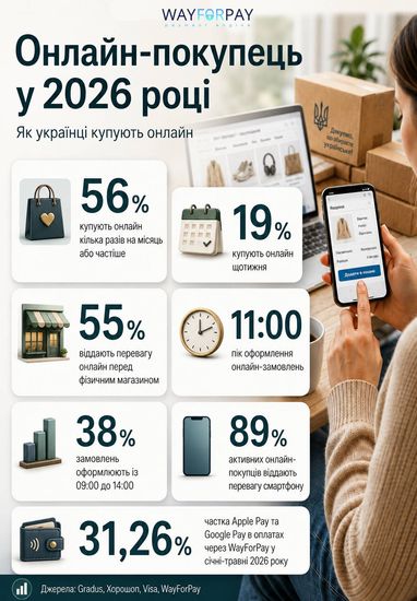 Що українці купують онлайн та скільки витрачають (інфографіка)