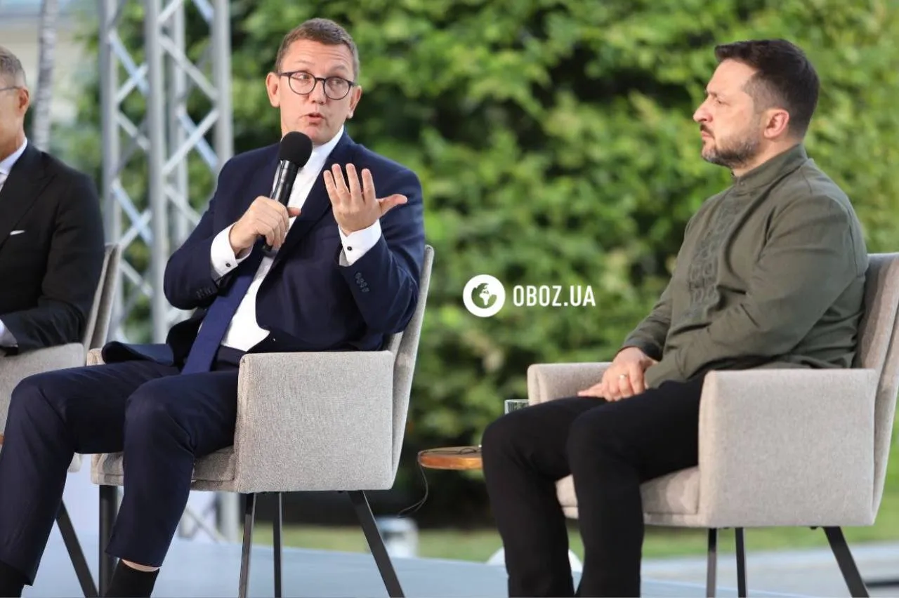 Крістен Міхал та Володимир Зеленський