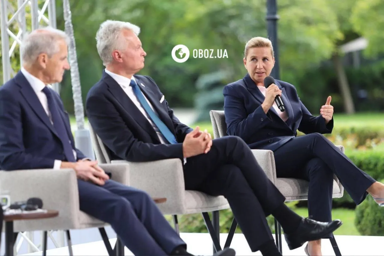 Йонас Гар Стере, Гітанас Науседа та Метте Фредеріксен