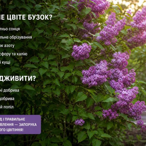 Чому бузок не квітне: причини, що робити та практичні поради