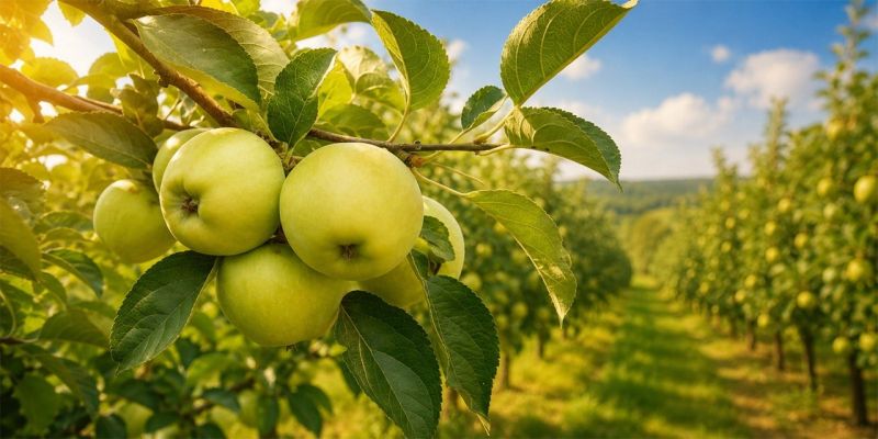 Control of scab and alternaria on fruit trees requires numerous fungicidal treatments that contribute to pathogen resistance Control of scab and alternaria on fruit trees requires numerous fungicidal treatments that contribute to pathogen resistance