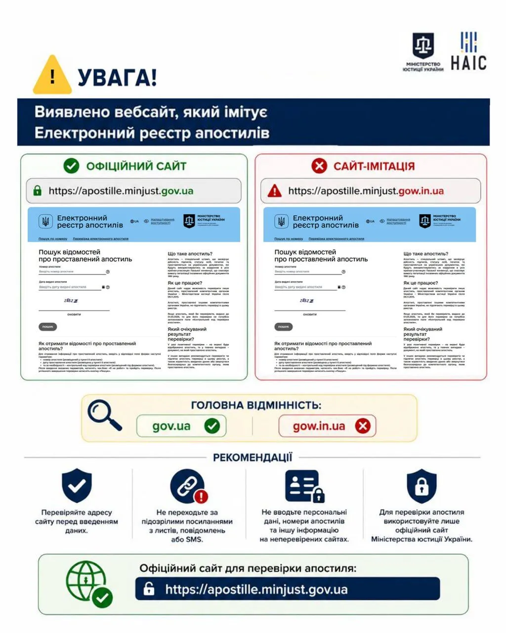 Як виявити сайт-підробку держустанови