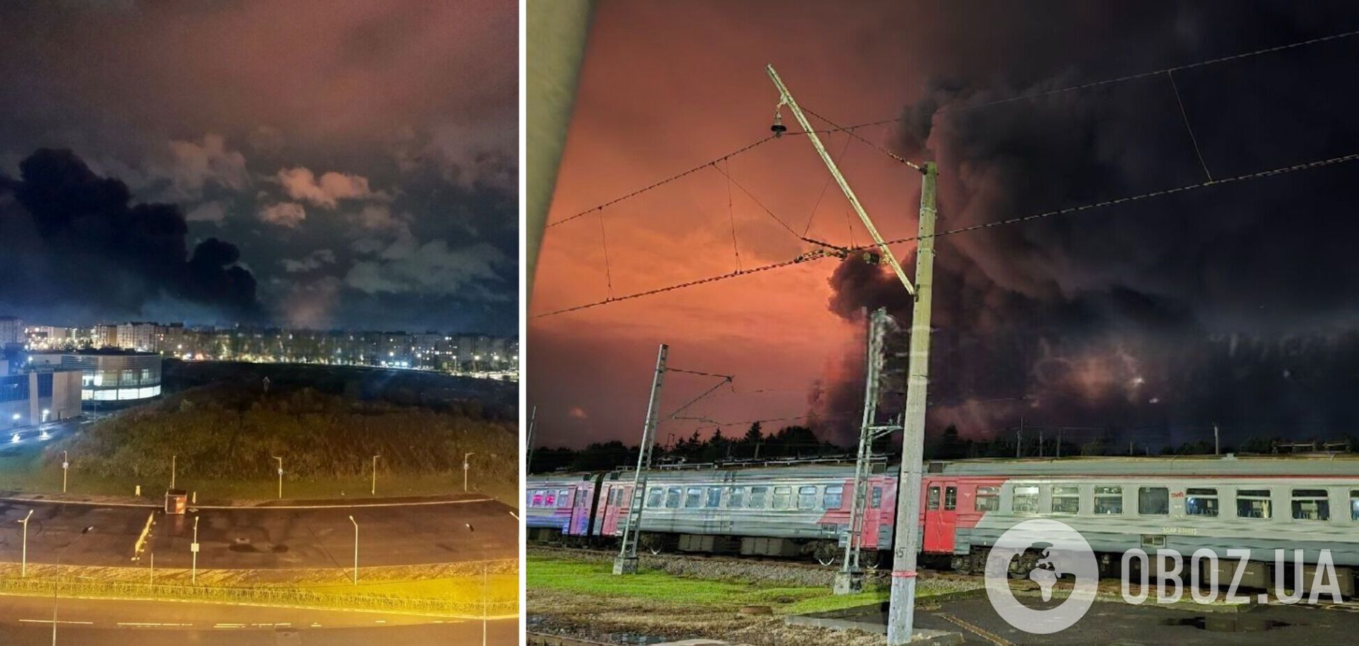Пожежа на складах у Санкт-Петербурзі