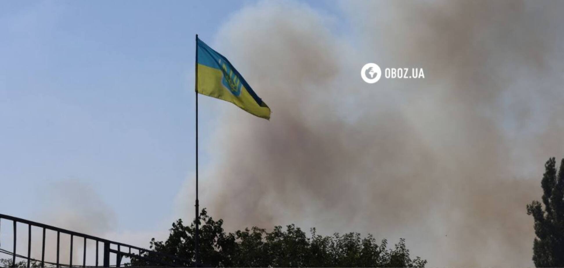 Після вибухів на Київщині досі видно дим. Ілюстративне фото