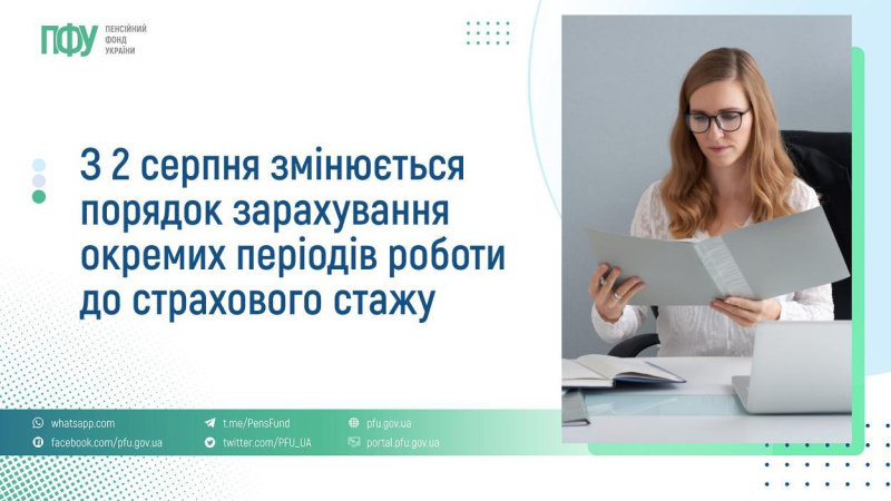 З 2 серпня 2026 року в Україні наберуть чинності зміни до Закону «Про загальнообов'язкове державне пенсійне страхування», які спрямовані на захист працівників від втрати страхового стажу з вини недобросовісних роботодавців.