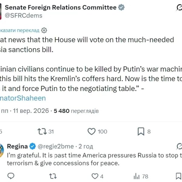 Сенат США готує “пекельні санкції” проти Росії: коли Палата представників розгляне законопроєкт
